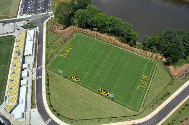 Synthetic turf sports field